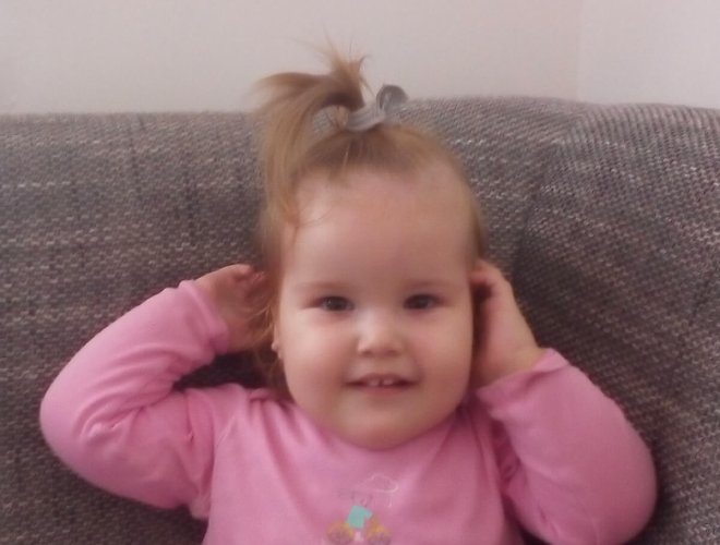 Fotka malej Sofie, ktorej Lidl pomohol v rámci projektu Od začiatku v dobrých rukách