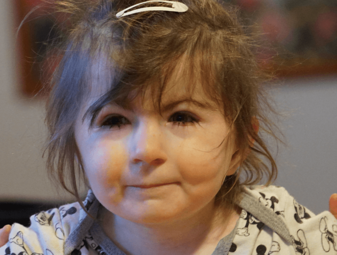 Malá Dominika, ktorej sme pomohli v projekte Od začiatku v dobrých rukách