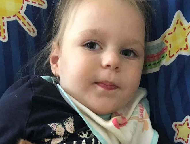 Fotka malej Ninky, ktorej pomohol Lidl v rámci projektu Od začiatku v dobrých rukách