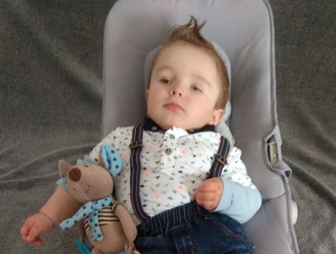 Fotka malého Peťka, ktorému Lidl pomohol v rámci projektu Od začiatku v dobrých rukách