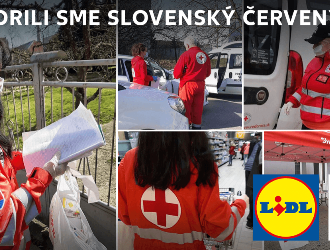 Spoločnosť Lidl sa spojil so svojim konkurentom a spoločne podporili Slovenský Červený kríž