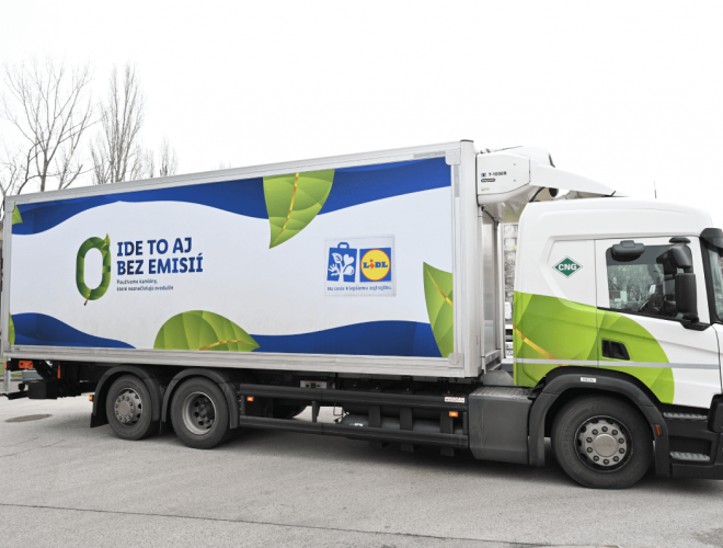 Lidl rozširuje svoj vozový park o ďalšie kamióny s CNG pohonom