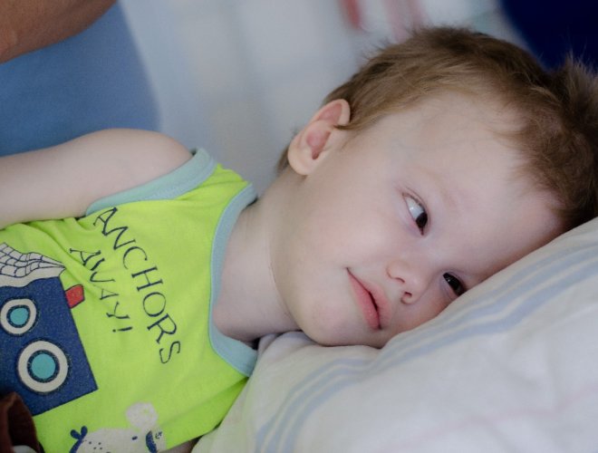 Fotka malého Markusa, ktorému pomohol Lidl v rámci projektu Od začiatku v dobrých rukách