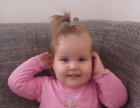 Fotka malej Sofie, ktorej Lidl pomohol v rámci projektu Od začiatku v dobrých rukách