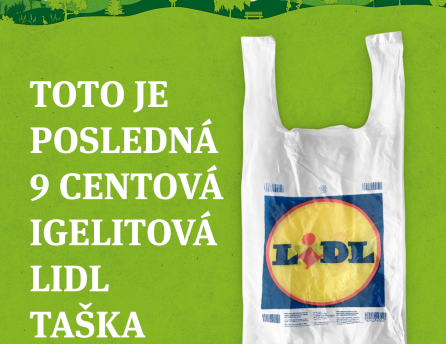 Posledná 9 centová igelitová Lidl taška