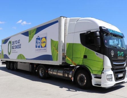 Nové kamióny spoločnosti LIDL na ekologický pohon CNG, ktorý prispieva k ochrane životného prostredia