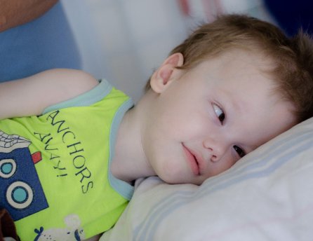 Fotka malého Markusa, ktorému pomohol Lidl v rámci projektu Od začiatku v dobrých rukách