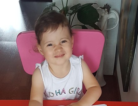 Fotka malej Natálky, ktorej pomohol Lidl v rámci projektu Od začiatku v dobrých rukách