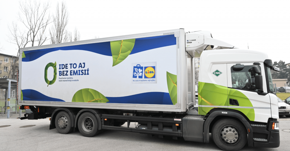 Lidl rozširuje svoj vozový park o ďalšie kamióny s CNG pohonom